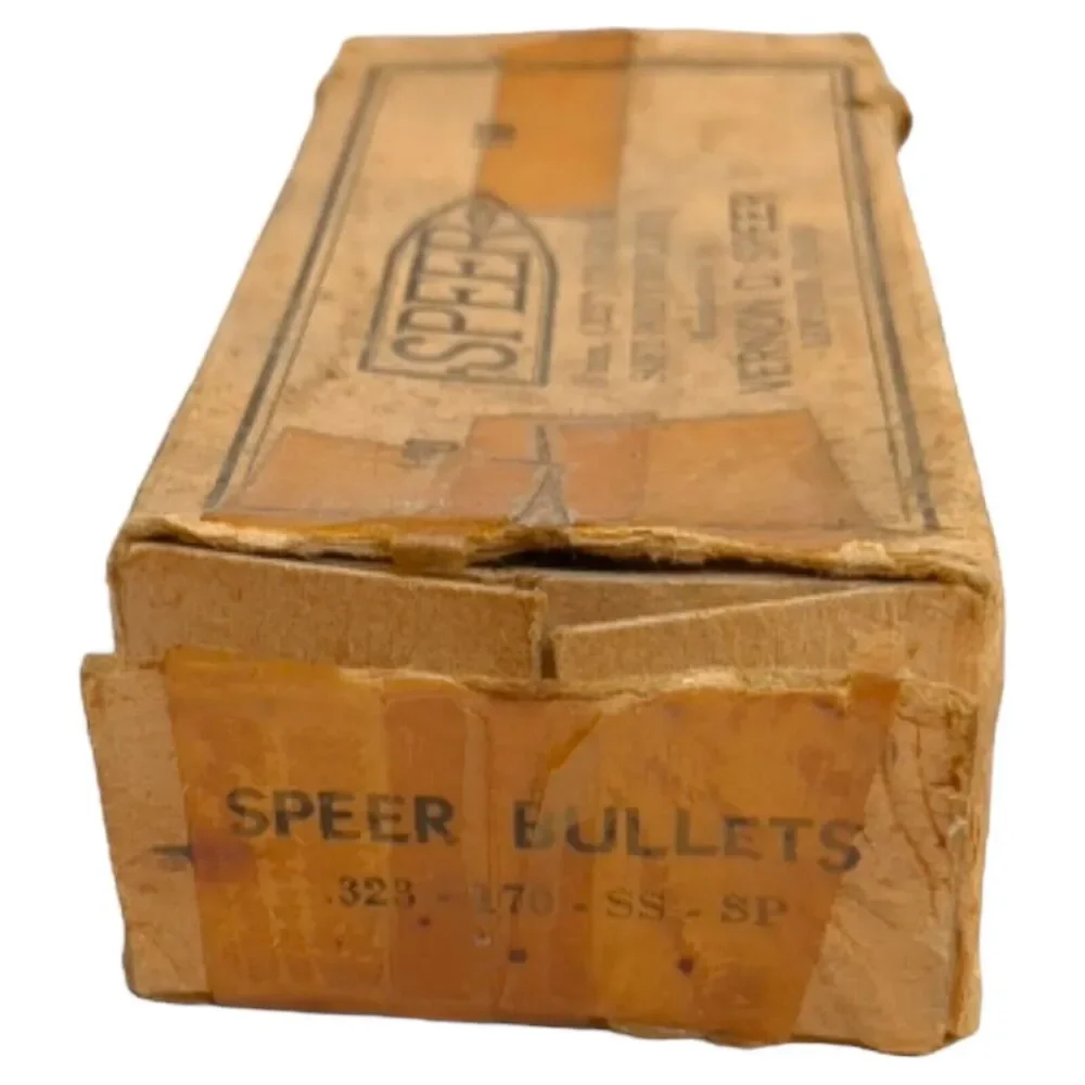 Vintage Speer Empty Ammo Box, 8mm .323